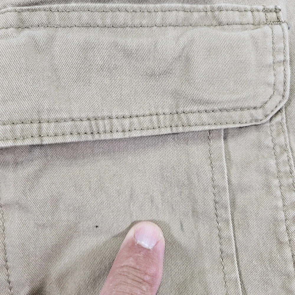 Wrangler Men's Relaxed Fit Cargo Shorts Size 38 x 9 Khaki Pockets Classic Casual